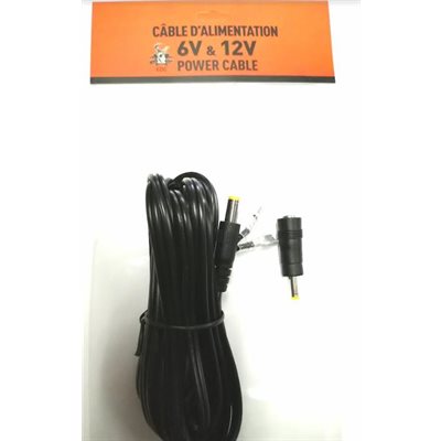 Câble d'alimentation 6v & 12v